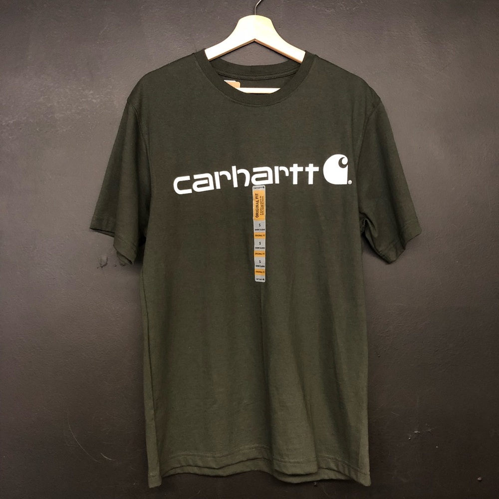 Carhartt Men’s Signature Logo Short Sleeve Midweight T-Shirt